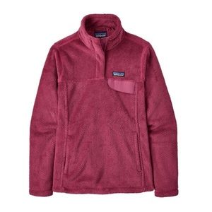 New Patagonia Re-Tool Snap-T Fleece Pullover maroon Women's size Small